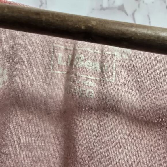 LL Bean Nightgown Womens Pink Medium Nursing Maternity Henley Snap Button - Picture 3 of 15